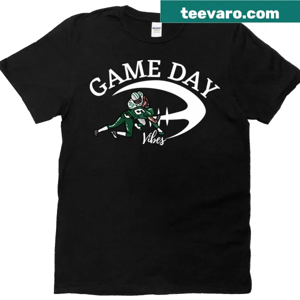 T-shirt with playful text celebrating game day vibes for sports fans