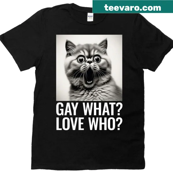 Pride-themed T-shirt with bold queer identity phrase