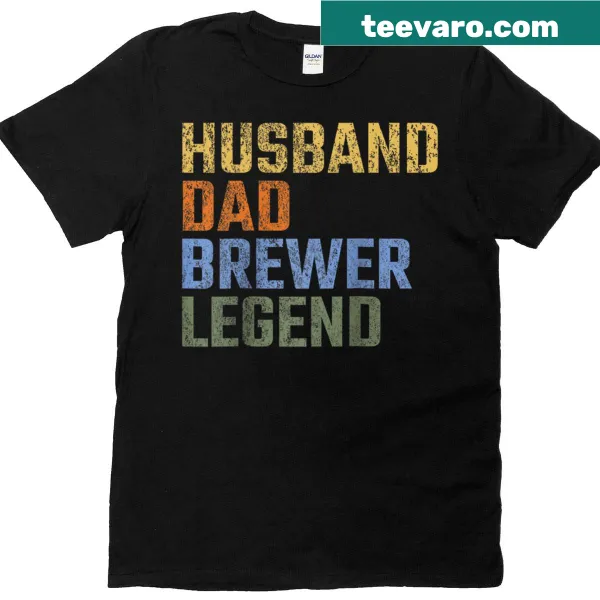 Raglan baseball tee celebrating Dad as a legendary brewer