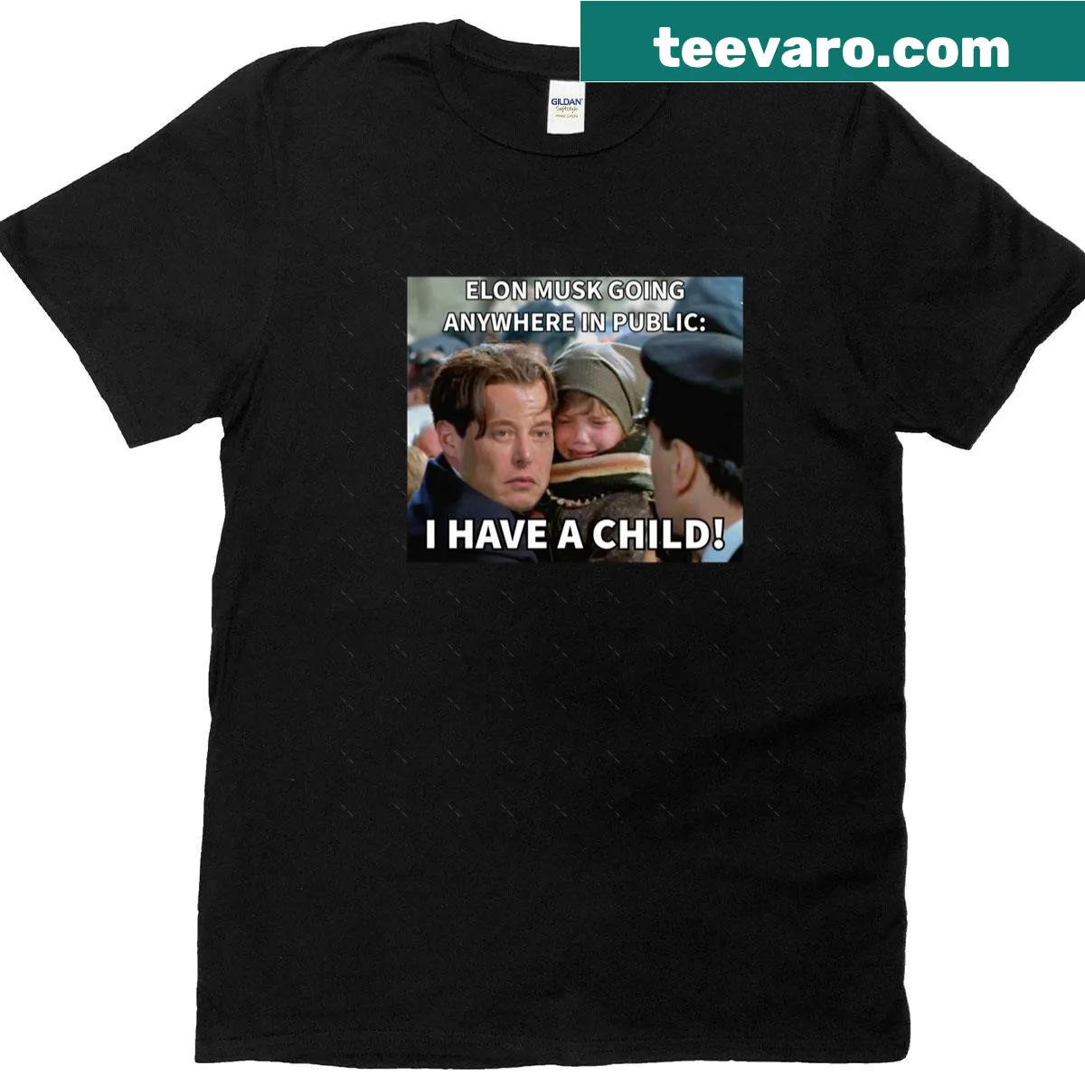Oversized T-shirt for moms with simple text — on a men's t-shirt