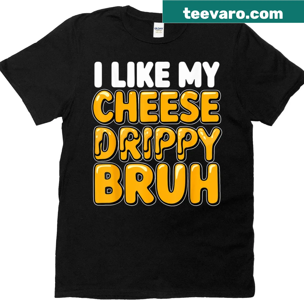 Humorous T-shirt for cheese lovers featuring funny meme text — on a men's t-shirt