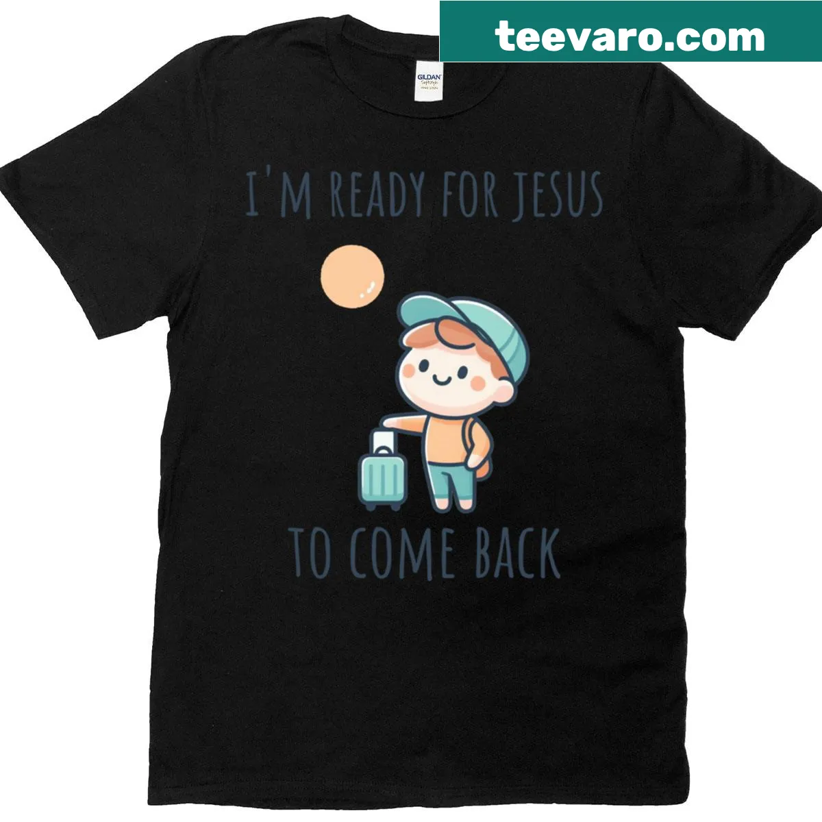 Oversized t-shirt with religious message about Jesus — on a men's t-shirt
