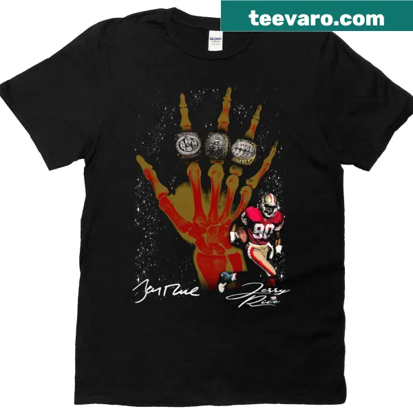 Jerry Rice X-ray graphic t-shirt celebrating a football legend