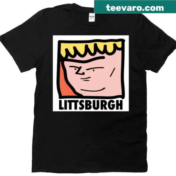 Vintage-style t-shirt featuring 'Littsburgh' text