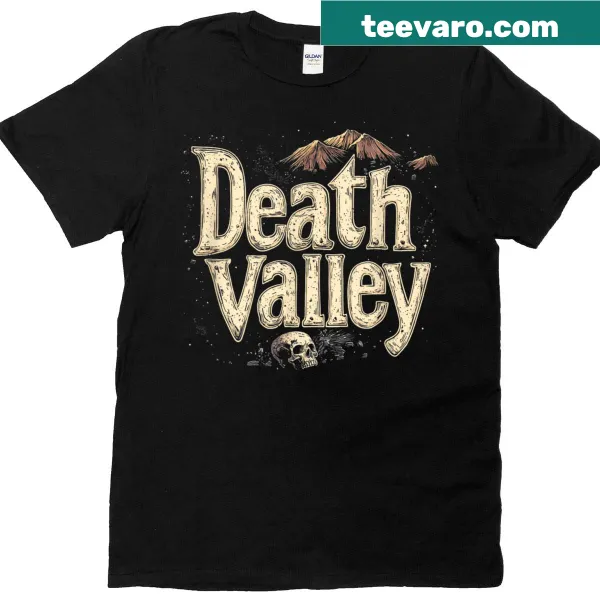 Death Valley themed T-shirt showcasing the region's unique landscape