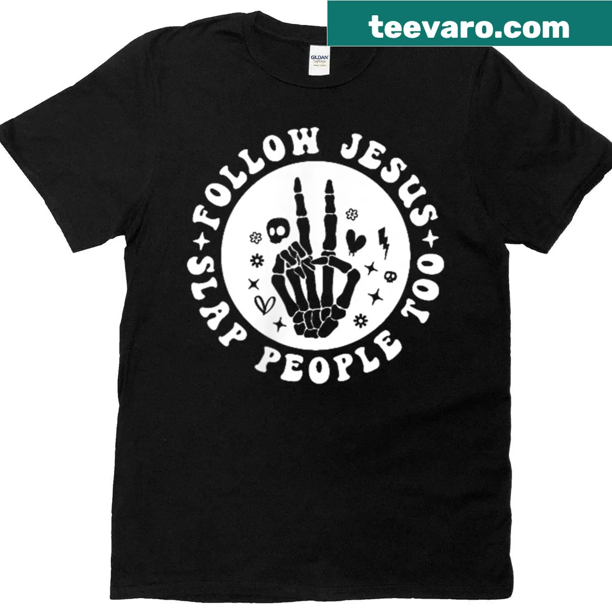 Funny typography design on following Jesus and frustrations — on a men's t-shirt