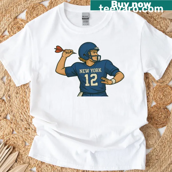 New York Football Dart t-shirt with playful graphic