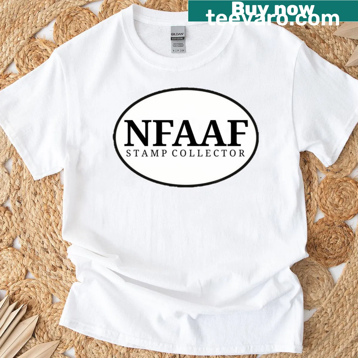 Humorous Nfaaf T-shirt with clever text — on a men's t-shirt