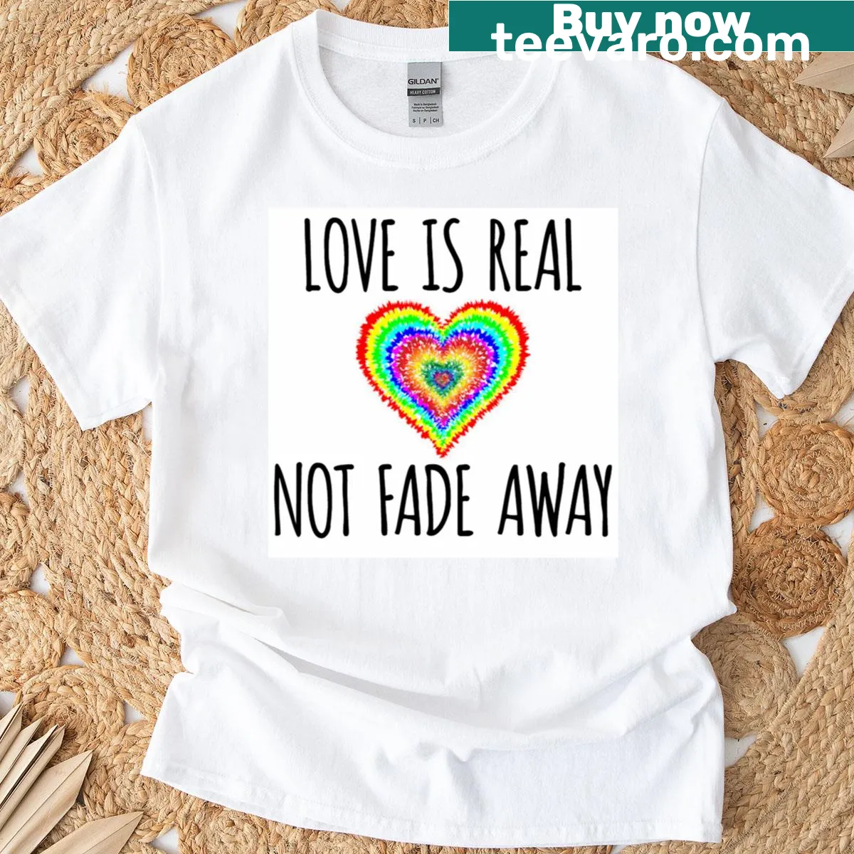 Minimalist t-shirt with a bold statement in typography — on a men's t-shirt
