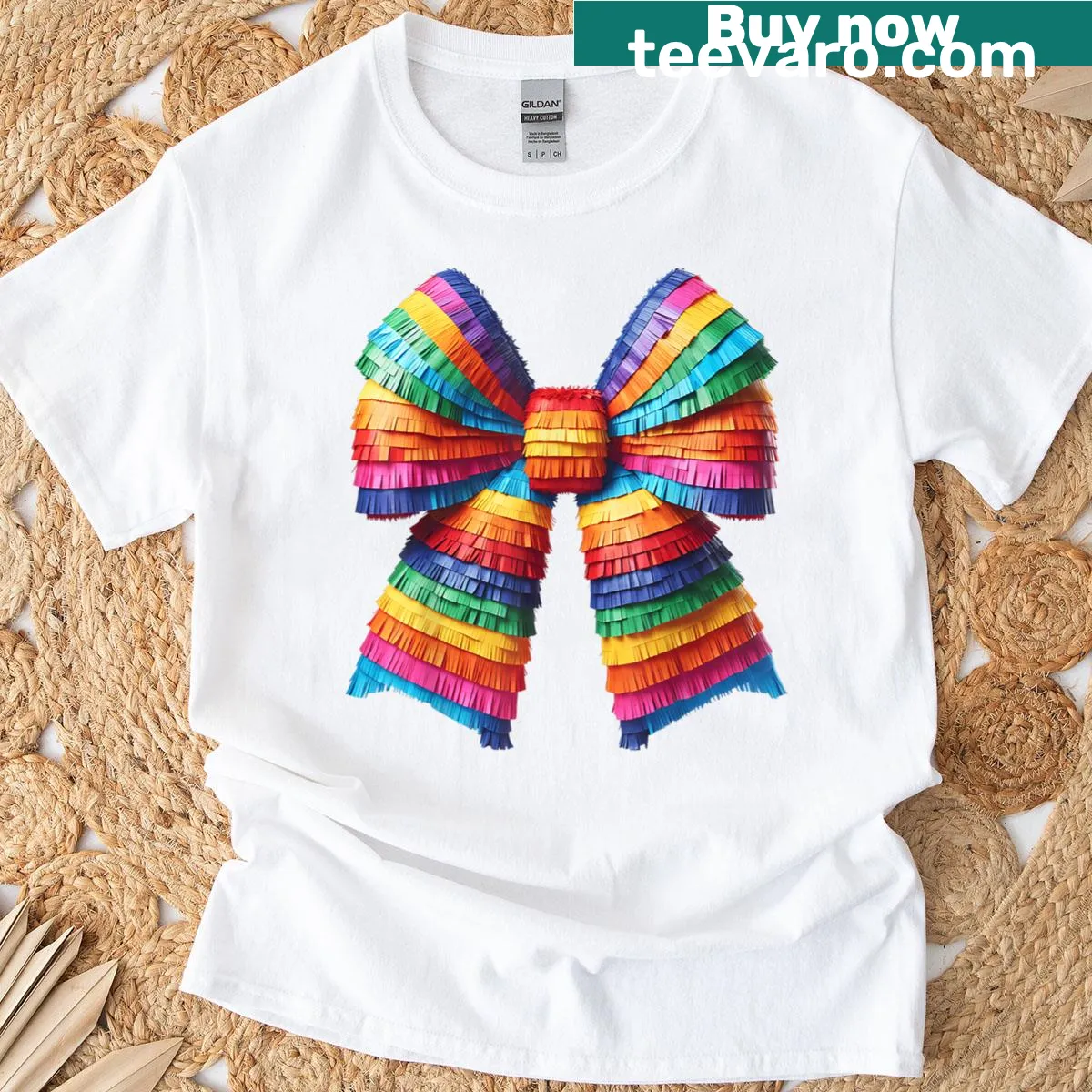 Piñata illustration t-shirt for Cinco De Mayo — on a men's t-shirt