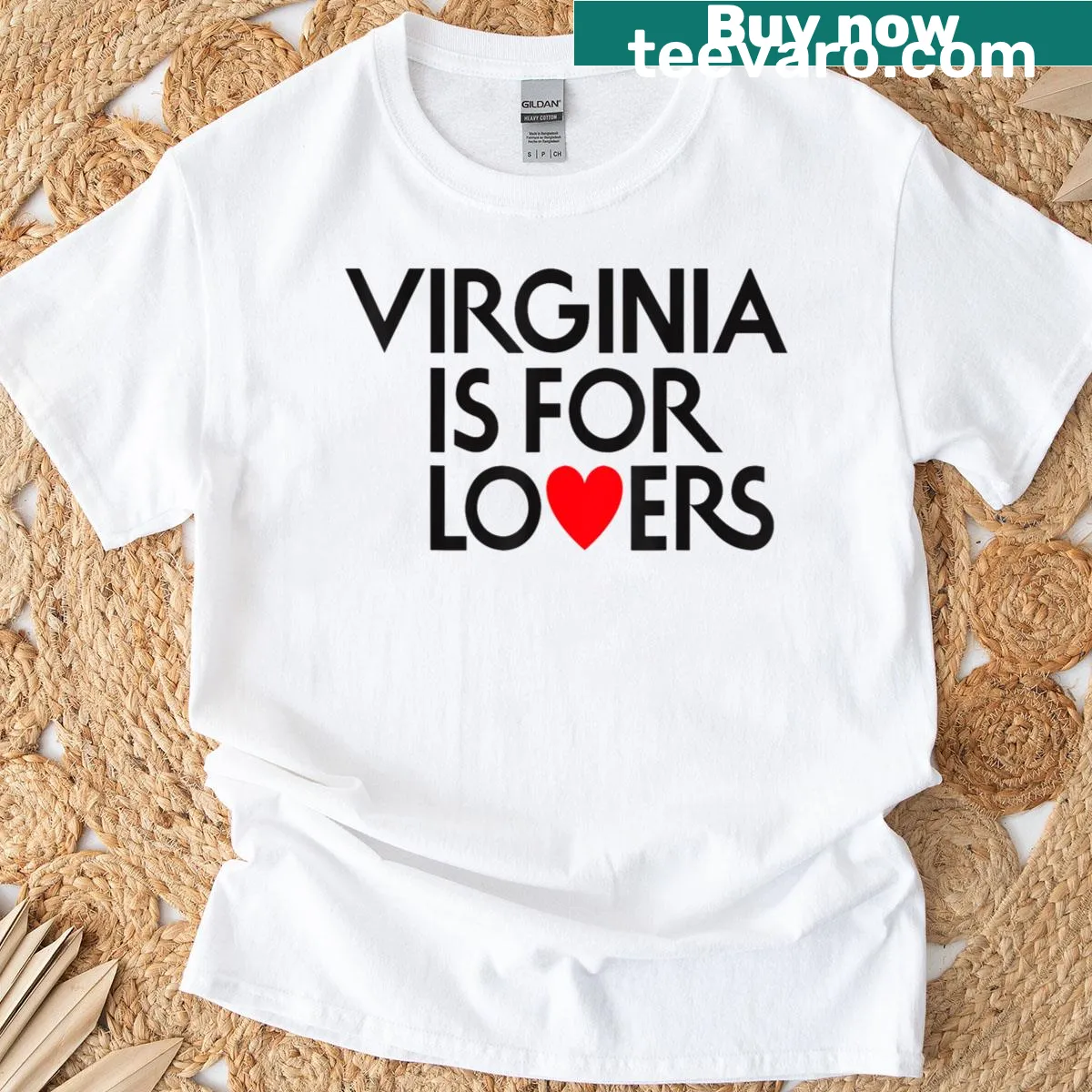 Vintage distressed 'Virginia Is For The Lovers' t-shirt — on a men's t-shirt