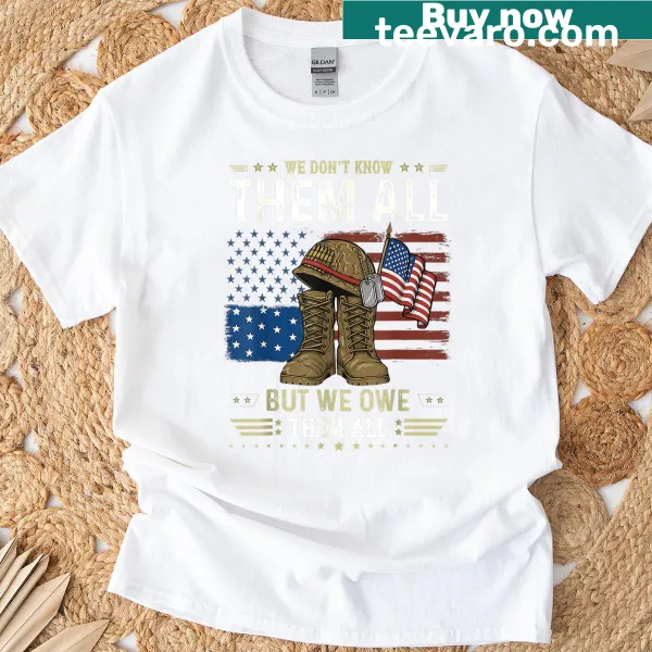 Patriotic Veterans Day Memorial Day T-shirt with heartfelt message