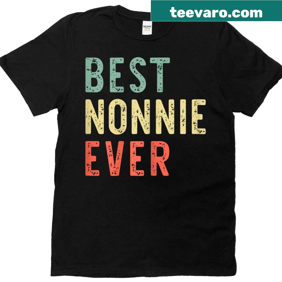 Funny T-shirt declaring Best Nonnie Ever in vintage style — on a men's t-shirt