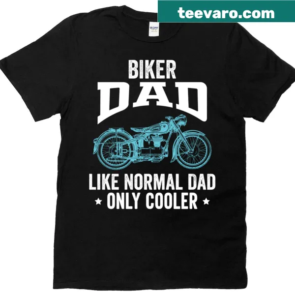 Cooler Biker Dad T-shirt with a humorous twist