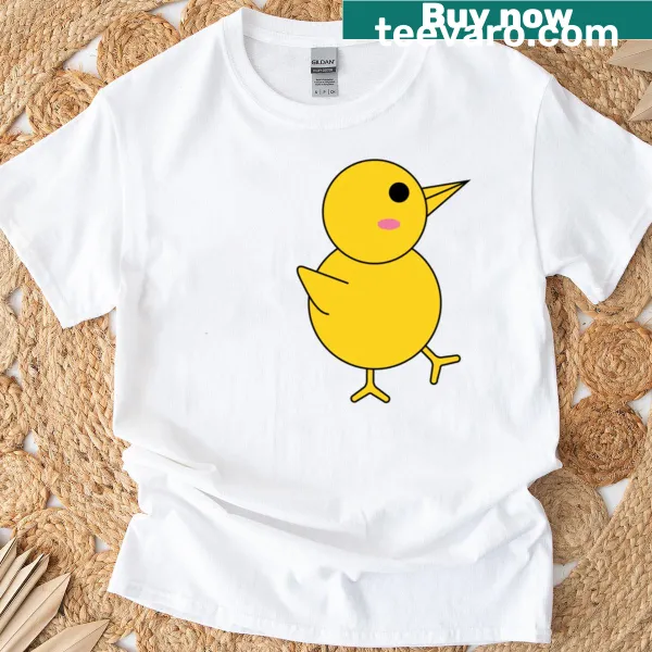 Cartoon chick design on a cute t-shirt