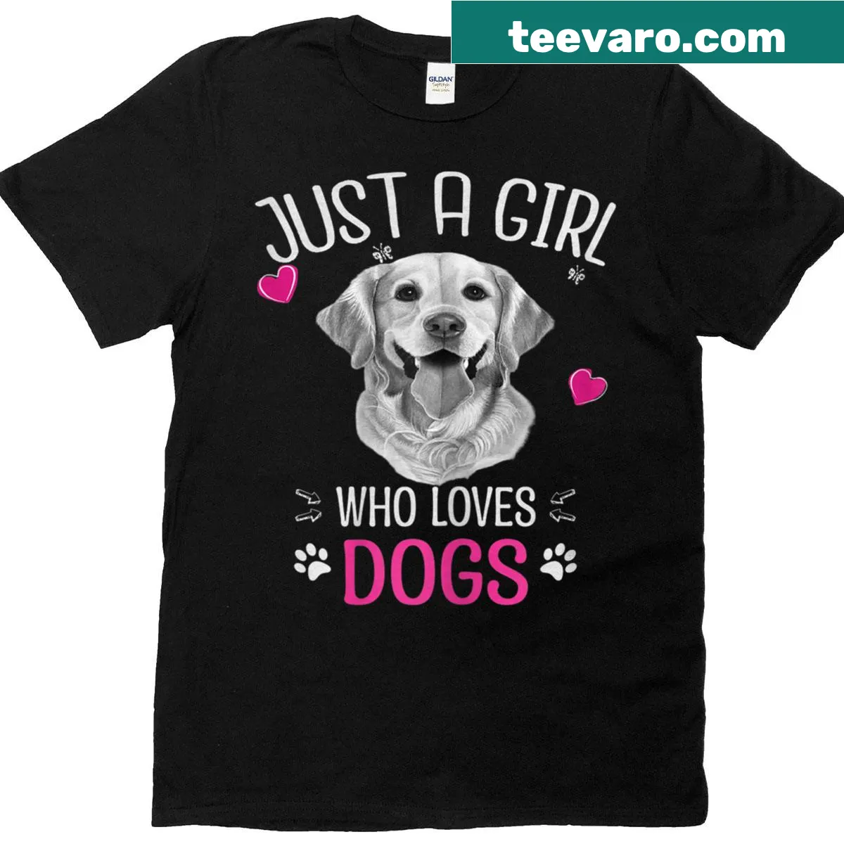 Cute t-shirt featuring a dog lover design — on a men's t-shirt