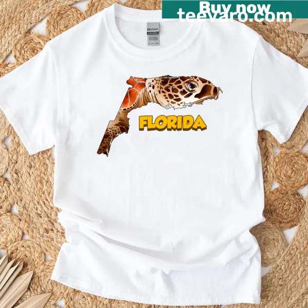 Whimsical turtle head graphic t-shirt