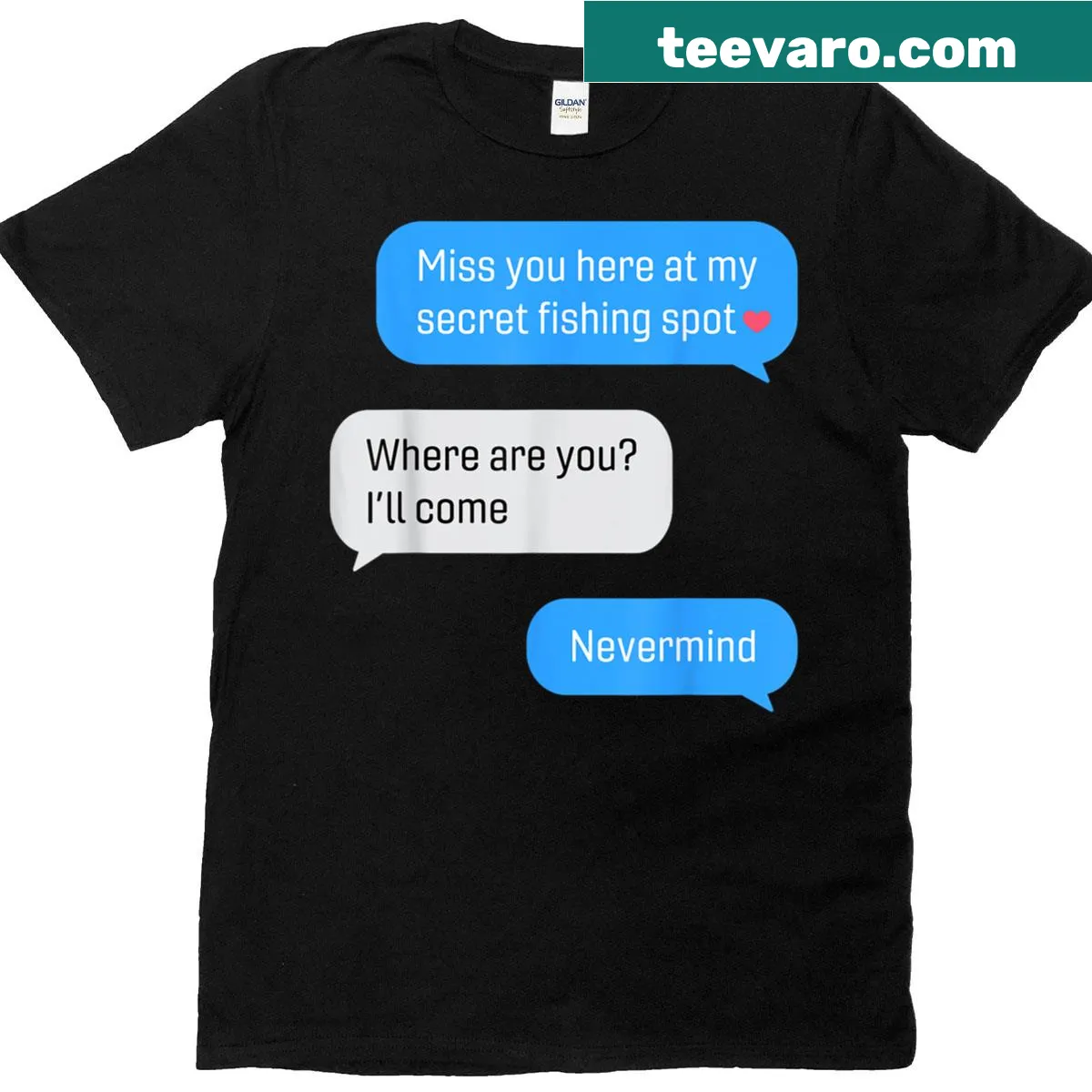 Funny fishing message t-shirt for dads, celebrating their love for fishing — on a men's t-shirt