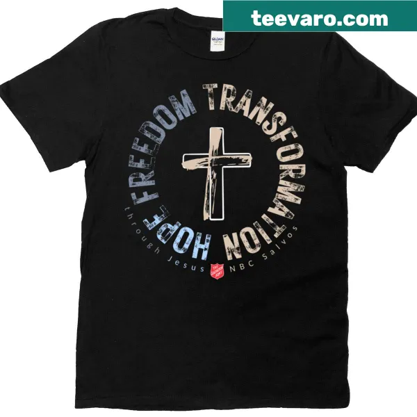 Inspirational T-shirt with the message of hope and transformation through Jesus
