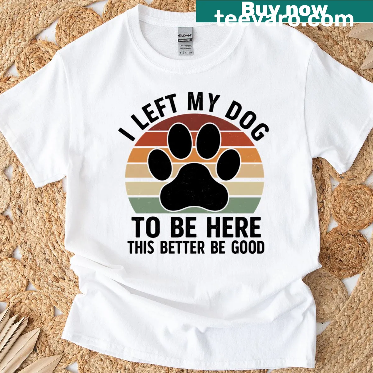 Humorous text reflecting a dog lover's priorities — on a men's t-shirt