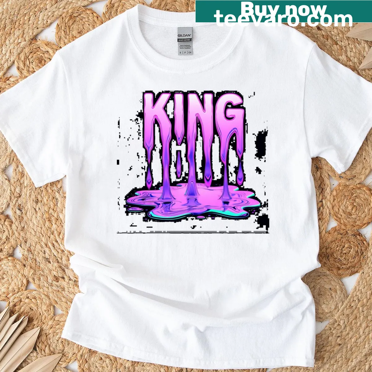 T-shirt with King Cls graphic and playful design — on a men's t-shirt