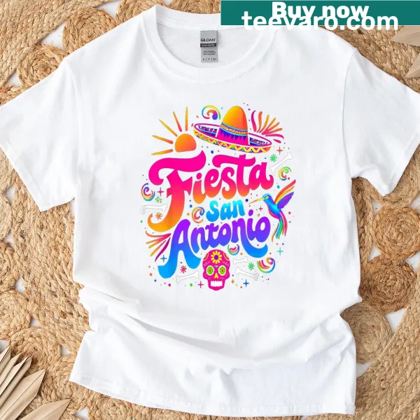 Cinco de Mayo themed T-shirt featuring festive graphics and bold lettering