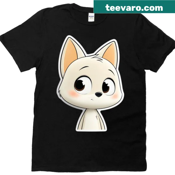 Oversized T-shirt featuring the magical kitten Mochi illustration