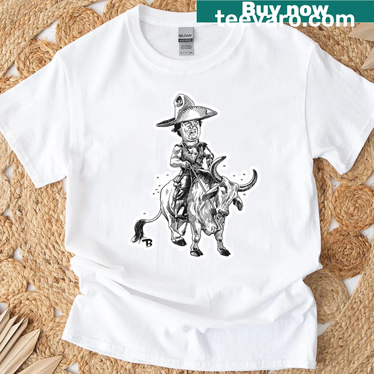 Vintage Mongo T-shirt with nostalgic design — on a men's t-shirt