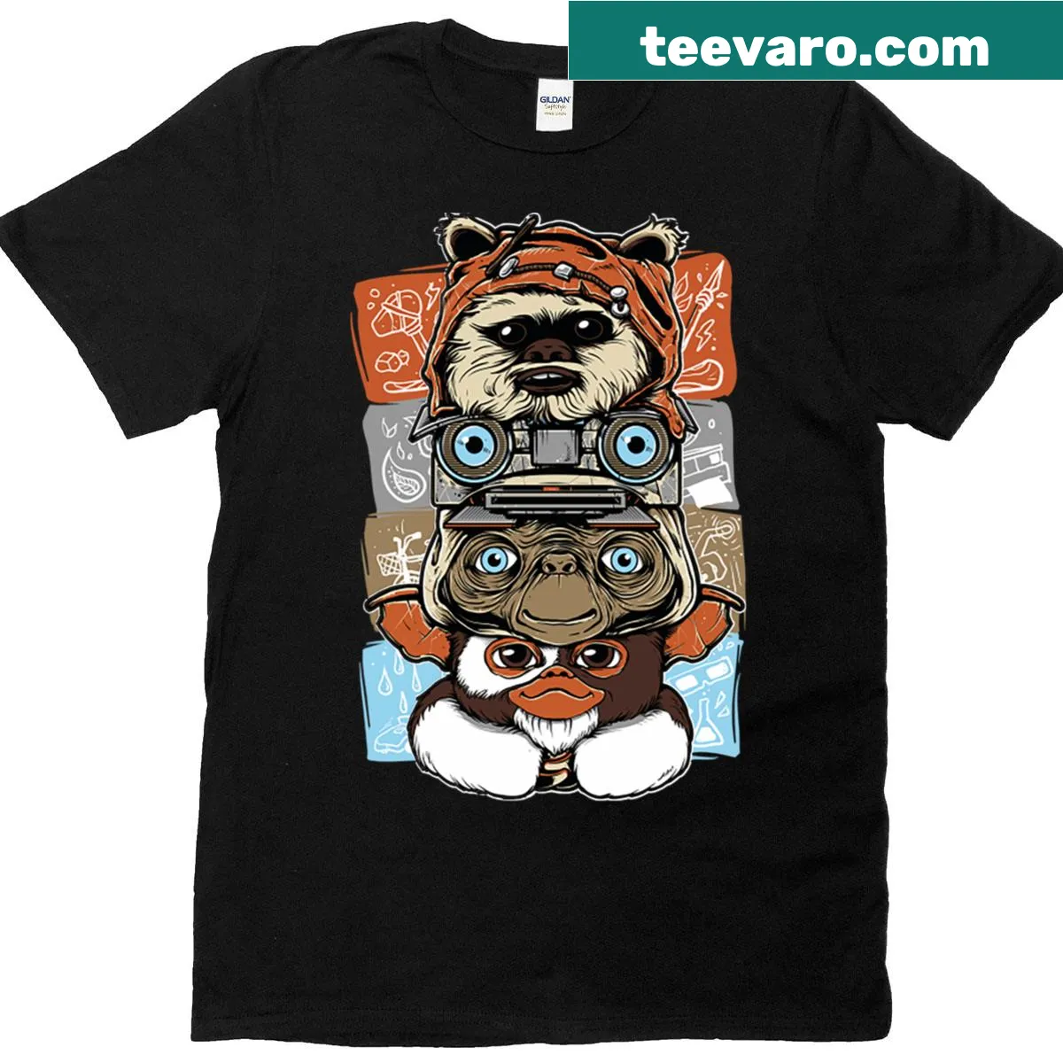 T-shirt celebrating iconic movie symbols for film enthusiasts. — on a men's t-shirt