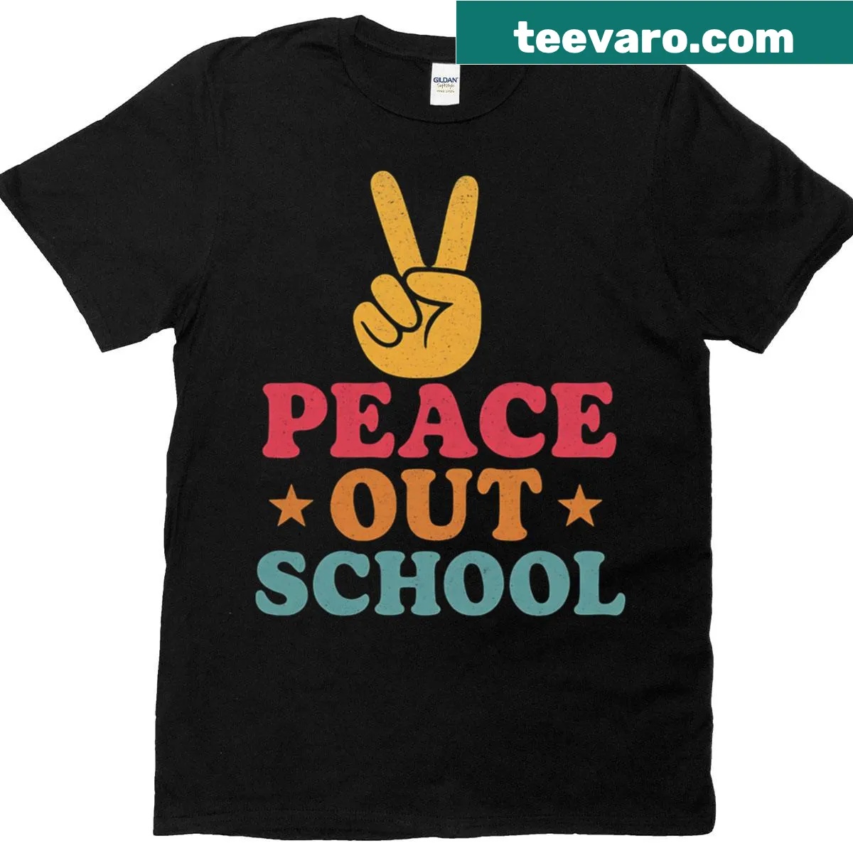 Retro t-shirt celebrating the last day of school — on a men's t-shirt