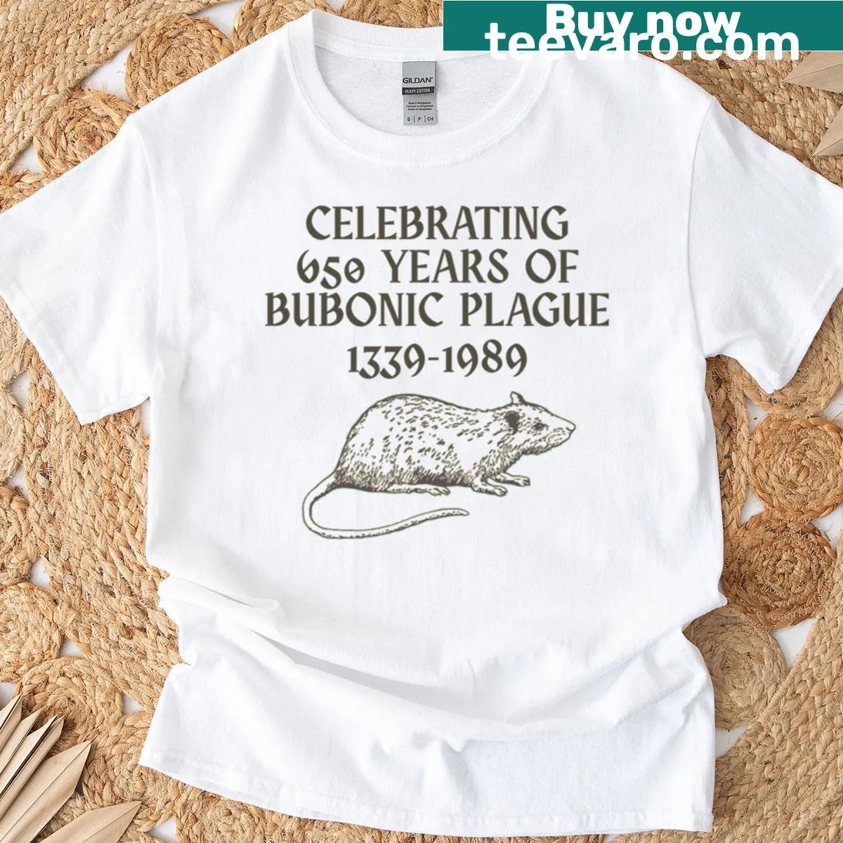 Edgy Plague Anniversary T-shirt with striking graphics — on a men's t-shirt