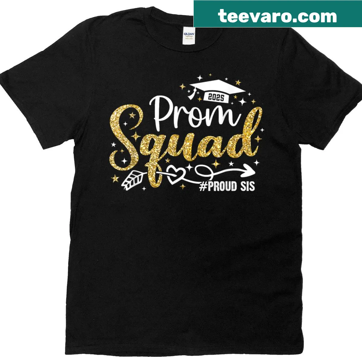 Graduation T-shirt featuring bold typography for proud siblings of graduates. — on a men's t-shirt
