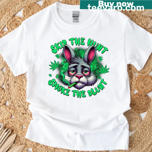 Funny Easter Bunny T-shirt with humorous text and graphic