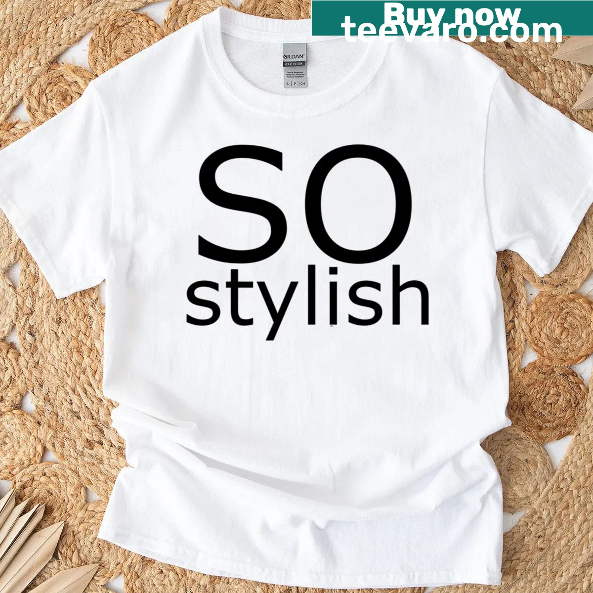 Minimalist strong black text on a transparent T-shirt — on a men's t-shirt