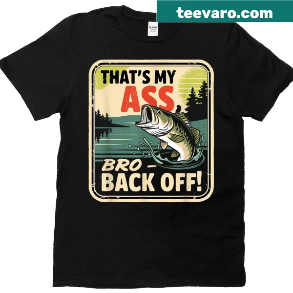 Vintage-style funny fishing shirt with humorous saying