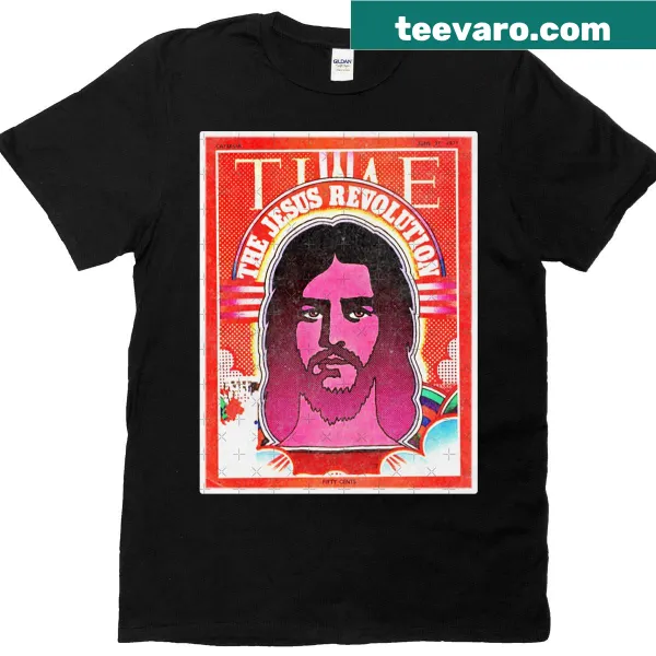 Vintage magazine cover design tee representing the Jesus Revolution 2023