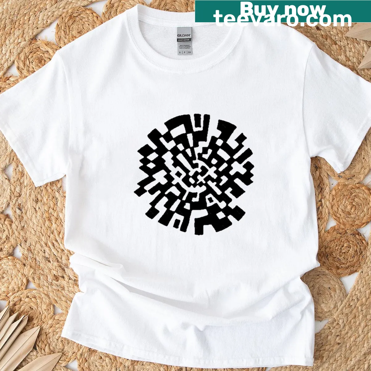 Thronglets Code graphic T-shirt with bold typography design — on a men's t-shirt