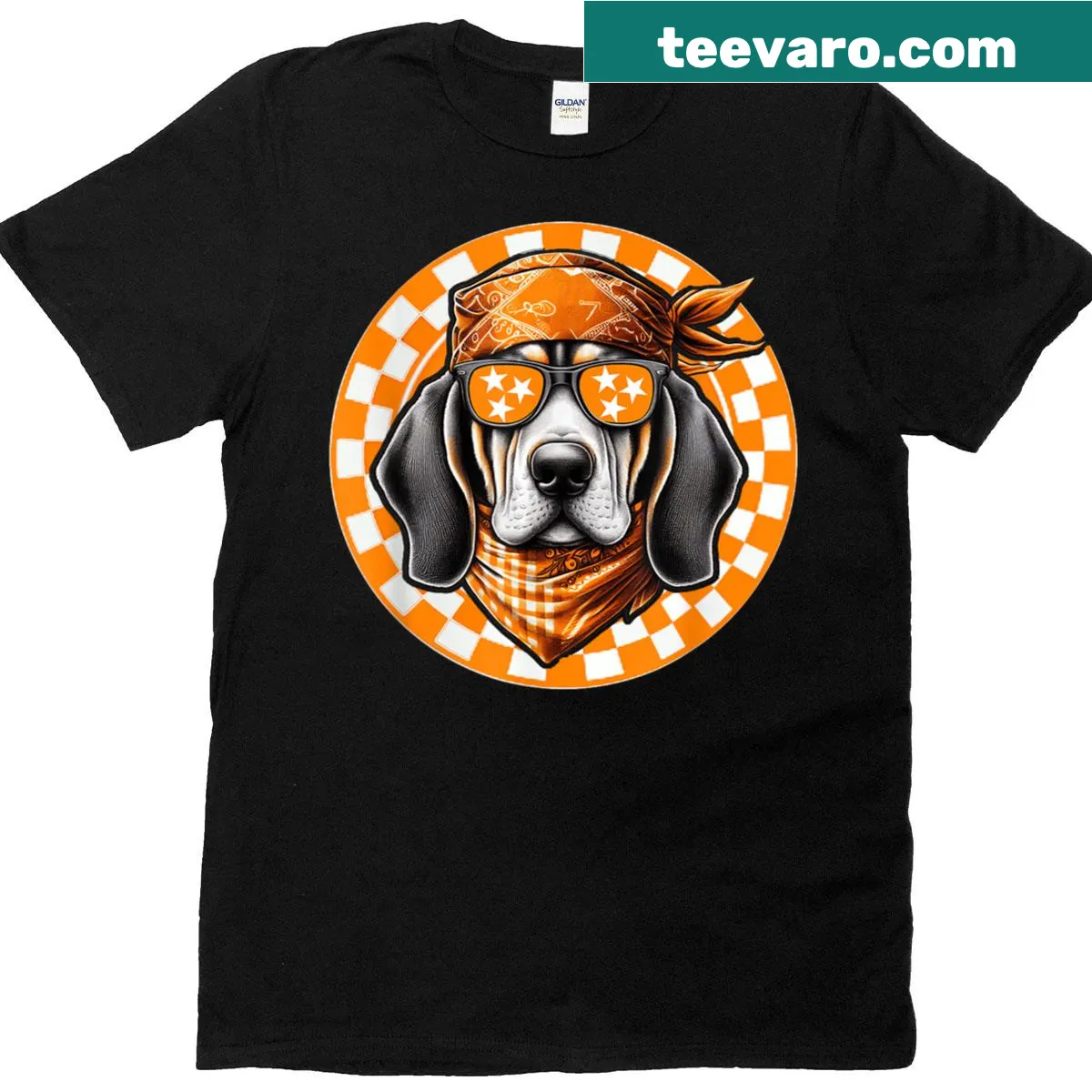 T-shirt featuring 'Tn Orange' text representing Tennessee pride — on a men's t-shirt