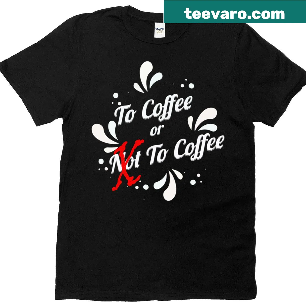 Funny T-shirt with the phrase 'To Coffee Or To Coffee' — on a men's t-shirt
