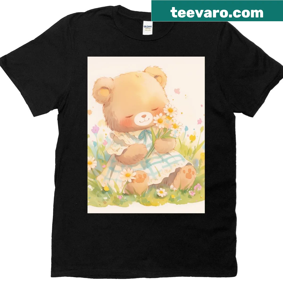 Graphic t-shirt with uplifting phrase about happiness — on a men's t-shirt
