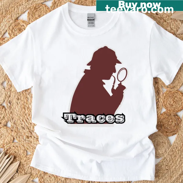 Minimalist abstract typography on t-shirt