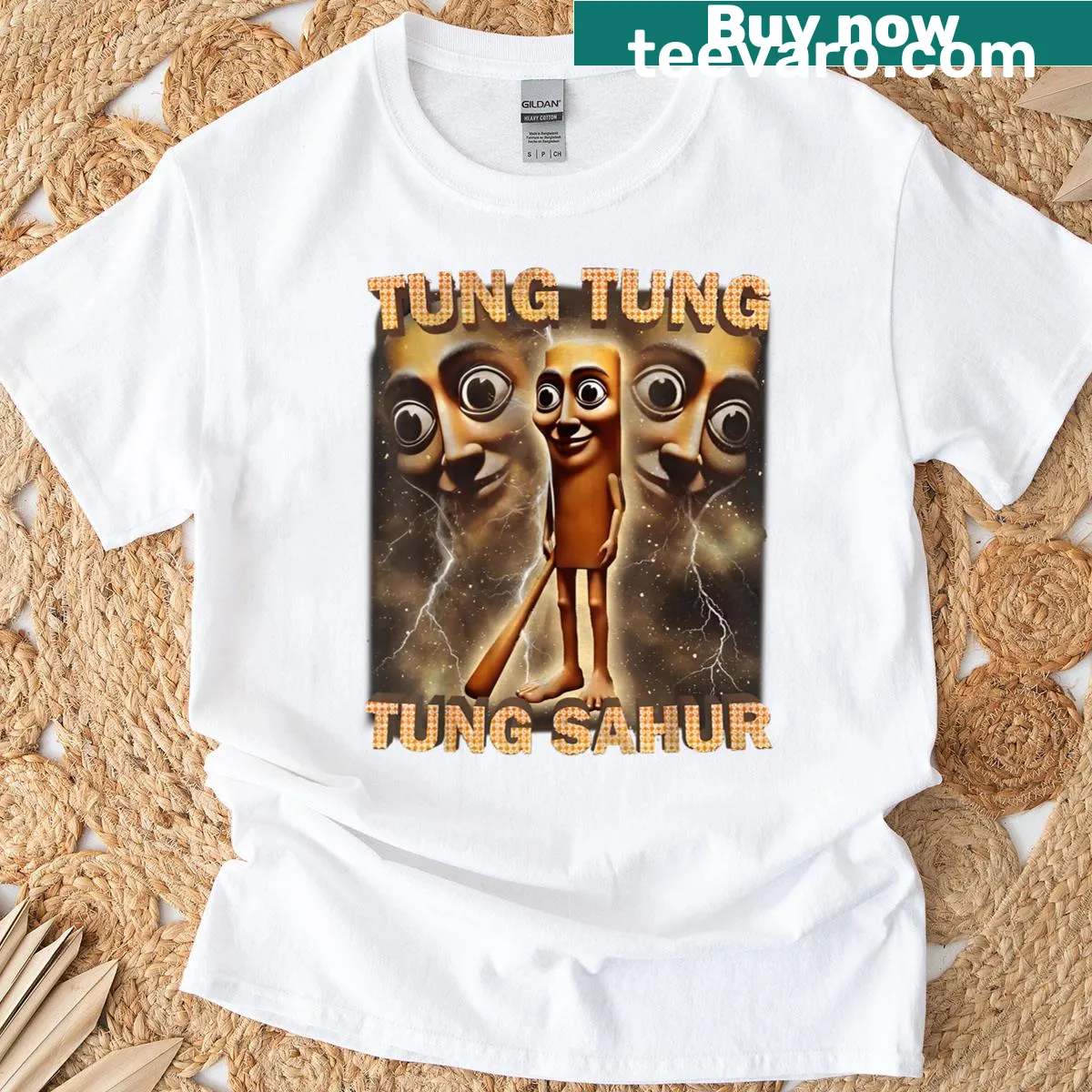 Meme phrase design on t-shirt — on a men's t-shirt