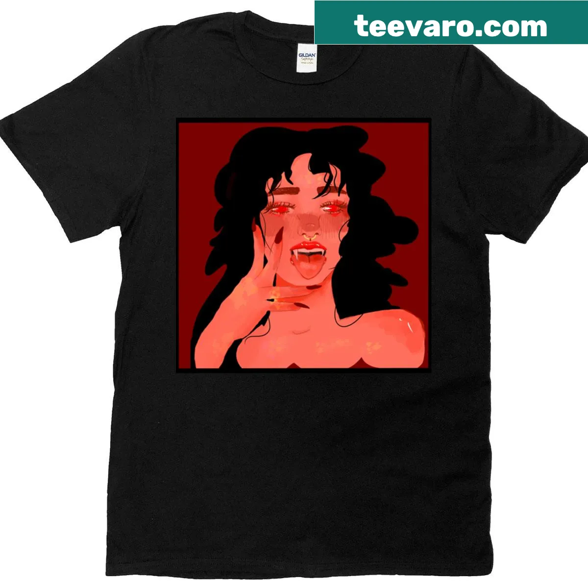 Gothic-inspired Vampirechic T-shirt design — on a men's t-shirt