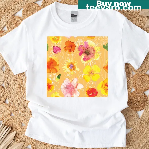 Floral watercolor design perfect for nature lovers