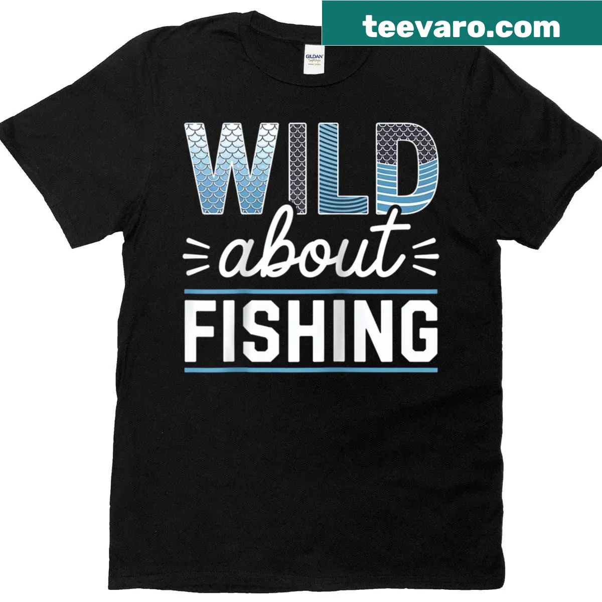Raglan baseball tee with a fishing confidence quote — on a men's t-shirt