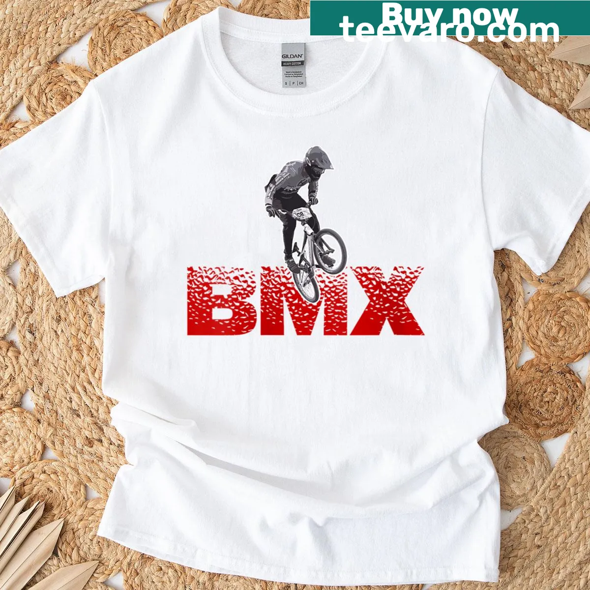 Inspirational T-shirt for BMX freestyle stunt riders — on a men's t-shirt