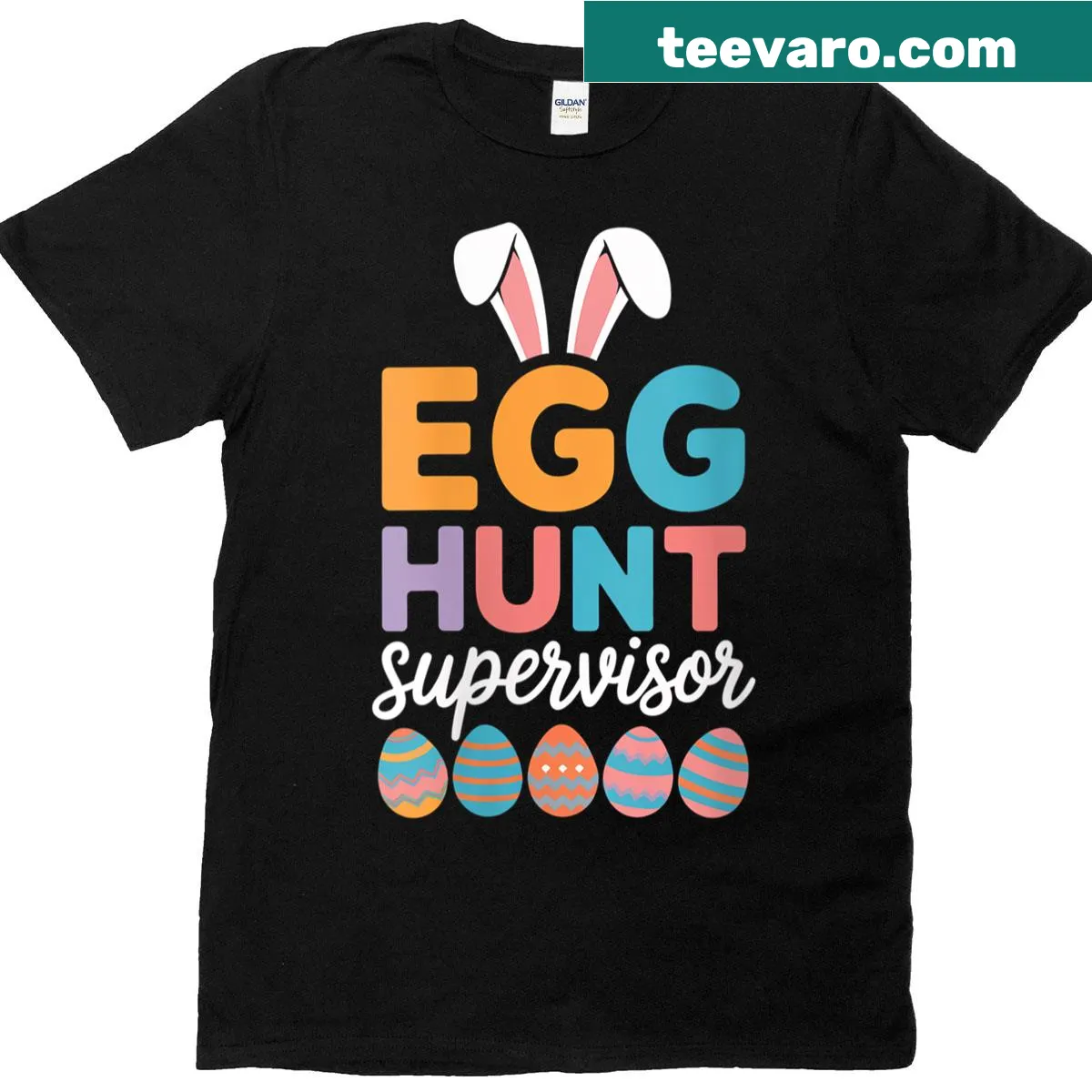 Funny Easter supervisor t-shirt for egg hunts — on a men's t-shirt