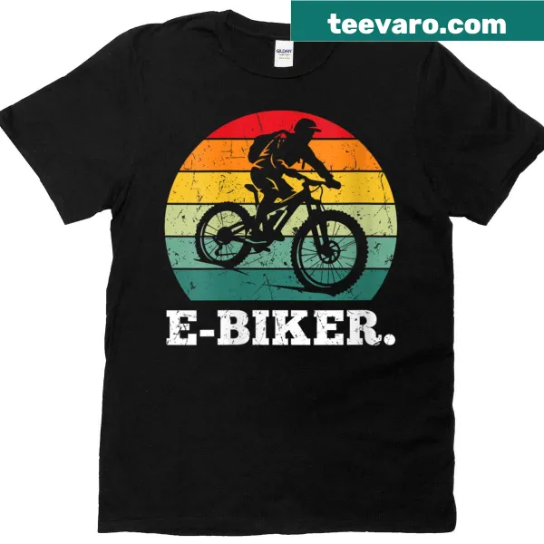 Funny electric bike t-shirt with playful slogan