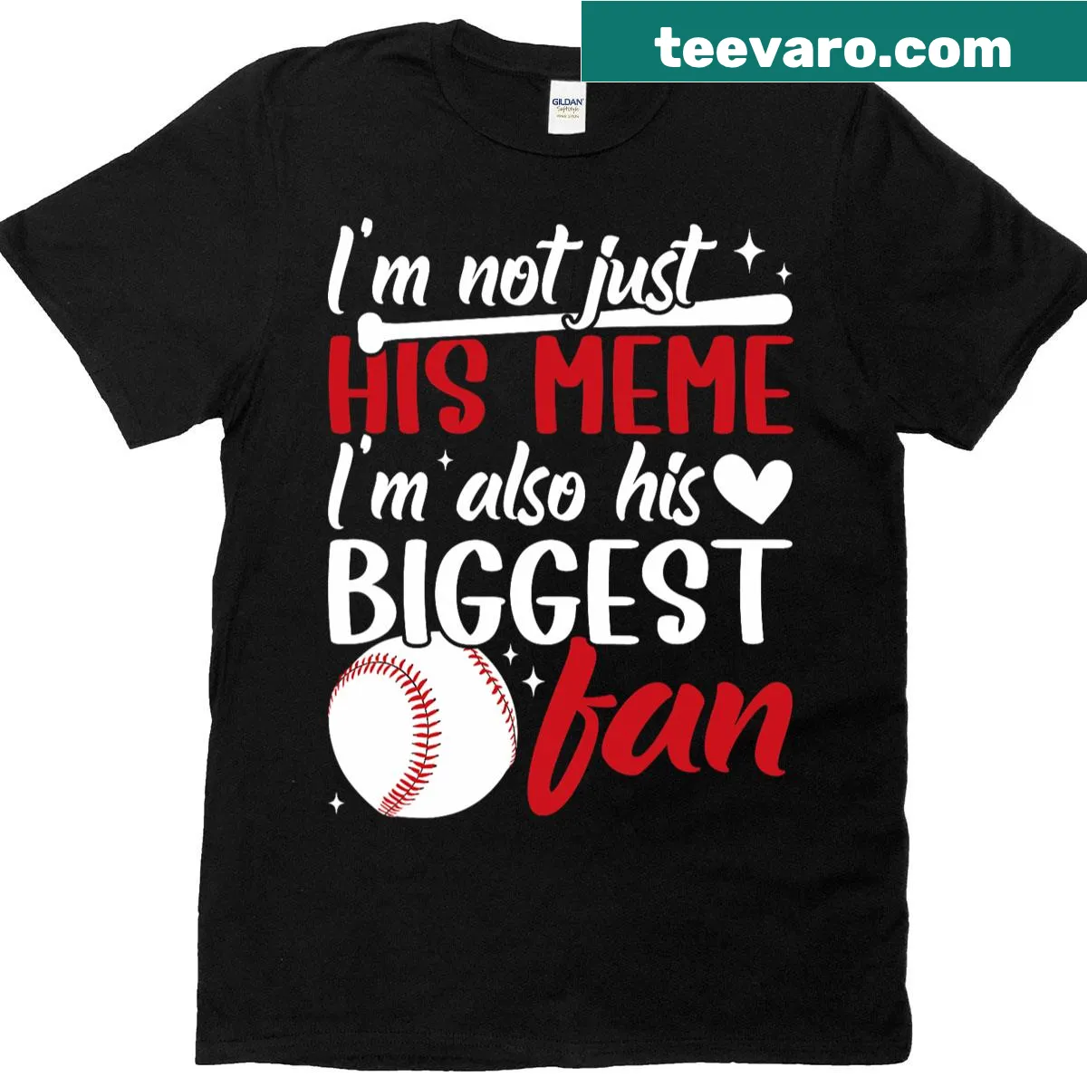 Meme-style t-shirt illustrating a baseball player and fan connection — on a men's t-shirt