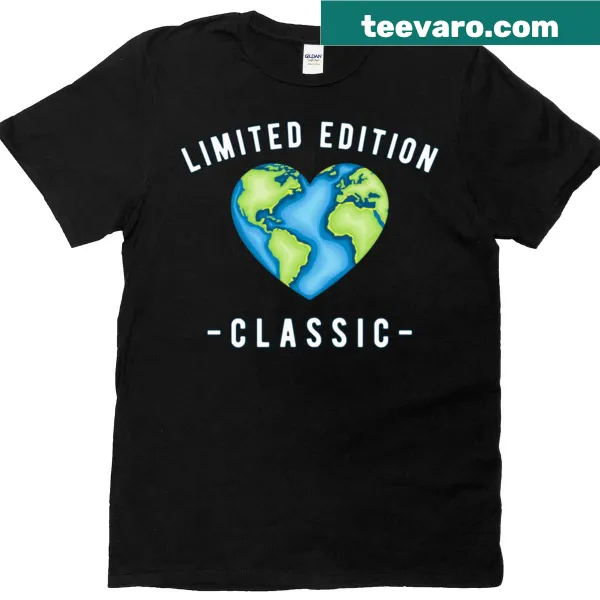 T-shirt with heart-shaped design symbolizing Earth